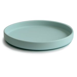 Mushie силиконова чиния Classic с вакуум Cambridge Blue